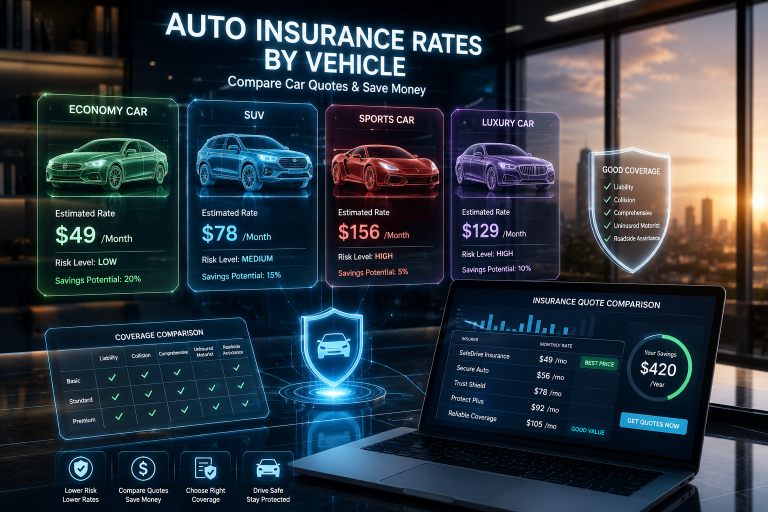 Auto Insurance Rates by Vehicle – Compare Car Quotes & Save Money